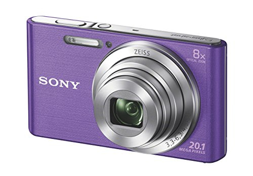 SONY DSCW830V Cámara digital compacta de 20,1 megapíxeles - Morado