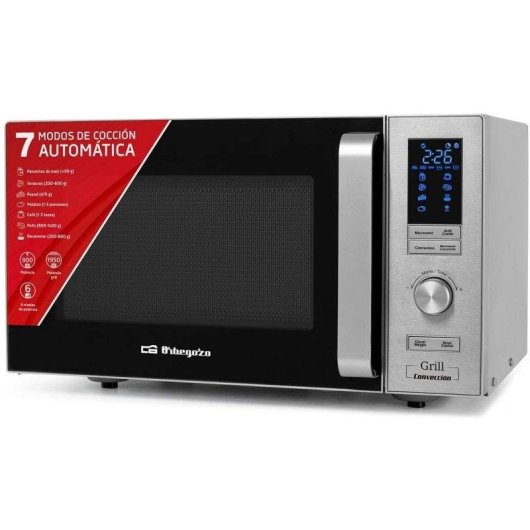 Micro-Ondes Grill Orbegozo MIG 2528 – 25L 900W Acier Inoxydable - vue 3