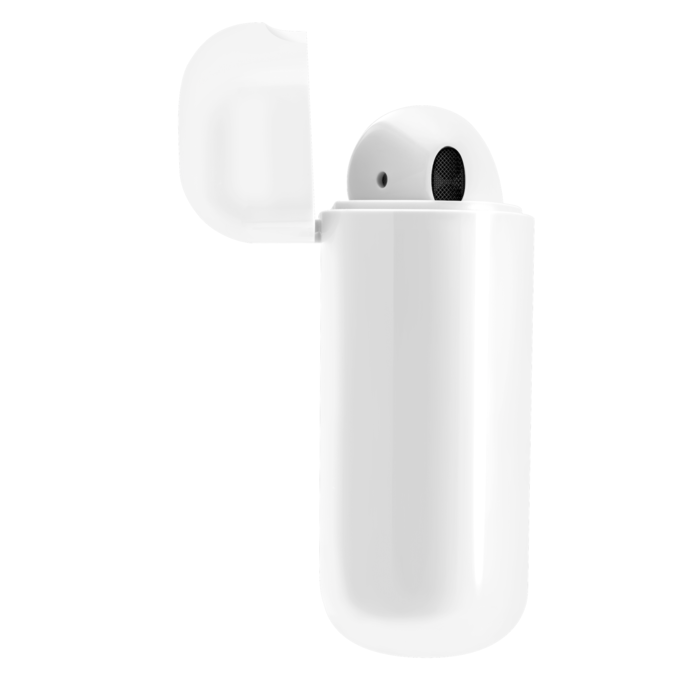 Écouteurs sans fil Sonik Lite On-Ear avec boîtier de chargement, Blanc brilliant