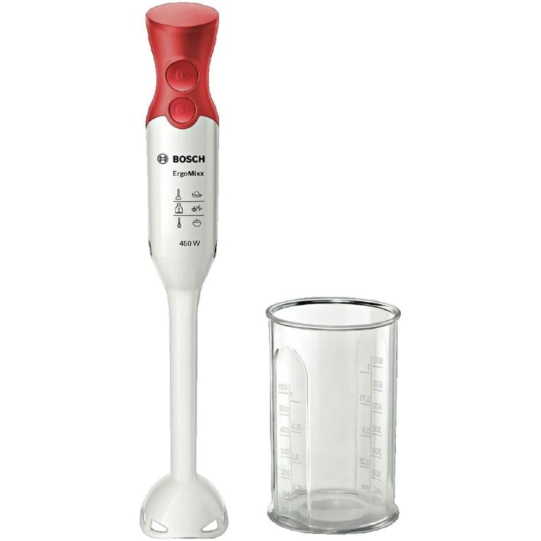 Mixeur Plongeant Bosch MSM64010 – 450W, Poignée Ergonomique, Fonction Turbo - vue 4