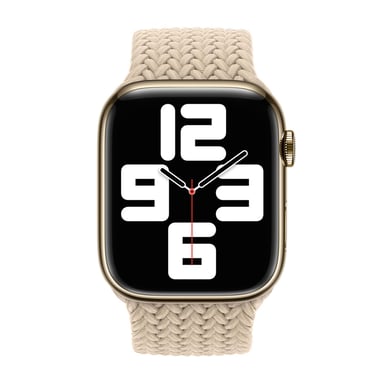 Bracelet Solo tressé pour Apple Watch | 44/45/46/49 mm - Taille 2 - Beige