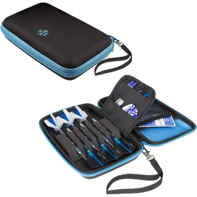Estuche de Dardos Blaze Pro 6 en Aqua y Negro - Almacenamiento Óptimo