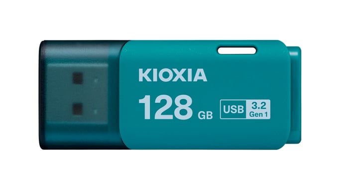 Kioxia LU301L128GG4 lecteur USB flash 128 Go USB Type-A 3.2 Gen 1 (3.1 Gen 1) Bleu