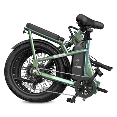 Vélo électrique FAFREES F20 Flex pour les trajets domicile-travail, batterie 36 V 20 Ah / autonomie de 100 km, capteur de couple - vert éclatant