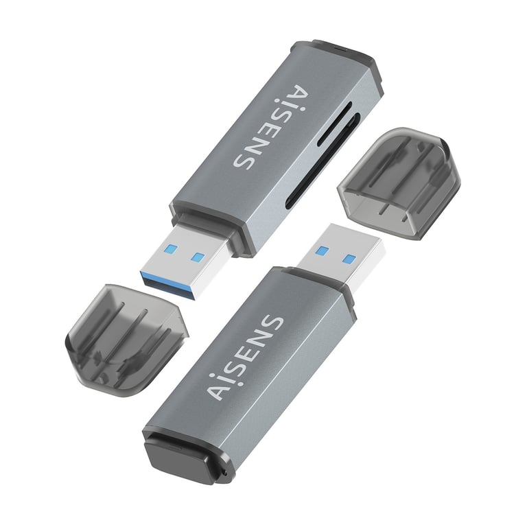 AISENS ASCR 2A09 GR lecteur de carte mémoire USB 3.2 Gen 1 3.1 Gen 1 Type A Neuf - vue 3