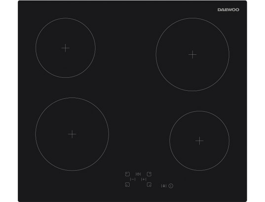 Plaque de cuisson vitrocéramique DAEWOO 4 foyers 60 cm BH6VTF27BNM - vue 3