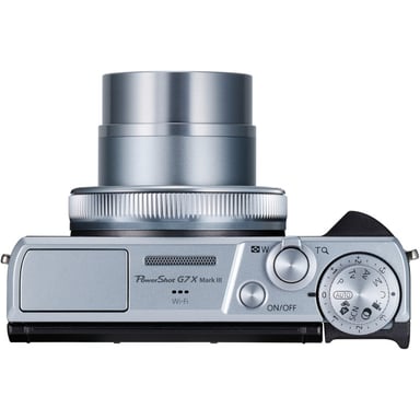 PowerShot G7X Mark III Plata Cámara compacta para Vlogging + 2ª batería, Plata