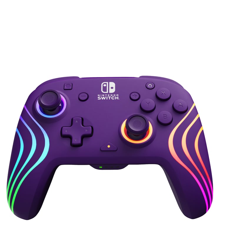 PDP Afterglow Wave Violet Manette de jeu pour Nintendo Switch, Nintendo Switch OLED - Neuf