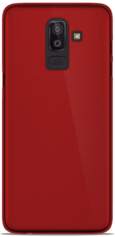 Coque silicone unie compatible Givré Rouge Samsung Galaxy J8 2018