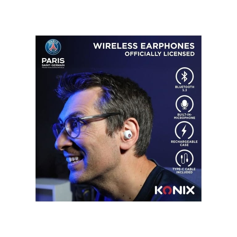 Écouteurs sans fil PSG Autonomie 8 h + 15 h IPX4 Bluetooth Neuf - vue 2