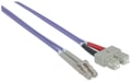 Intellinet 750936 Cable de fibra óptica e InfiniBand 3 m LC SC Violeta
