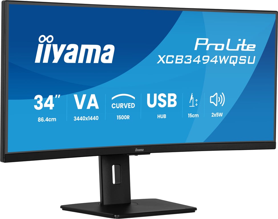 iiyama 34 LED ProLite XCB3494WQSU B1 - vue 4