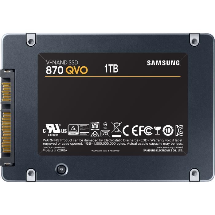 SAMSUNG SSD Interne 870 QVO MZ 77Q2T0BW - vue 8