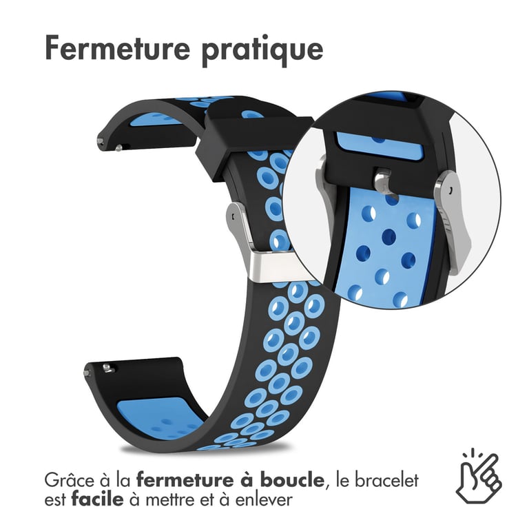 imoshion Bracelet sportif en silicone Connexion universelle de 24 mm Neuf - vue 6