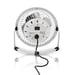 Nedis Mini Ventilador de Mesa 10cm 3W Metal Rotativo 1 Velocidad Blanco