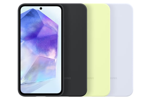 Samsung Coque en silicone pour Galaxy A55 5G Samsung Galaxy A55