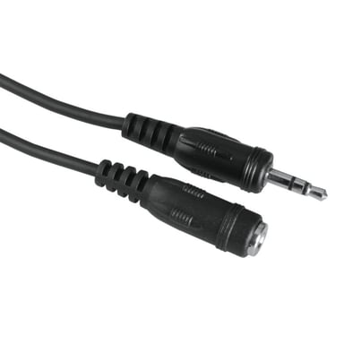 Câble audio, jack mâle/fiche femelle 3,5 mm, stéréo, 5 m