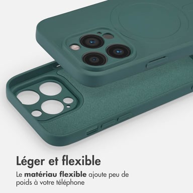 imoshion Coque Couleur avec MagSafe pour Apple iPhone 14 Pro - Vert foncé