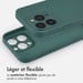 imoshion Coque Couleur avec MagSafe pour Apple iPhone 14 Pro - Vert foncé