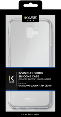Samsung Galaxy J6+ 2018 Custodia ibrida invisibile, trasparente