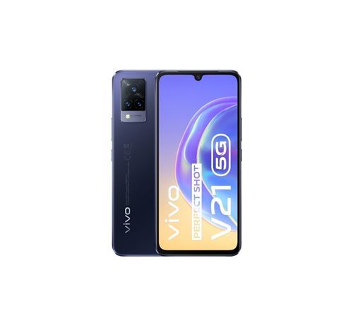 Pack Smartphone Vivo V21 5G 128Go Bleu Nuit avec Écouteurs Vivo TWS 2e Blanc