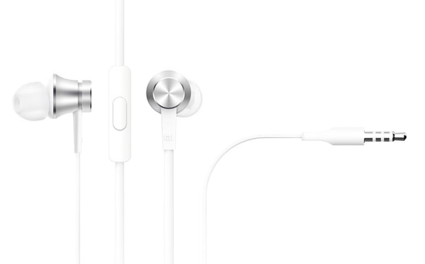 Xiaomi Mi In-Ear Headphones Cuffie cablate di base per chiamate/musica Argento, Bianco