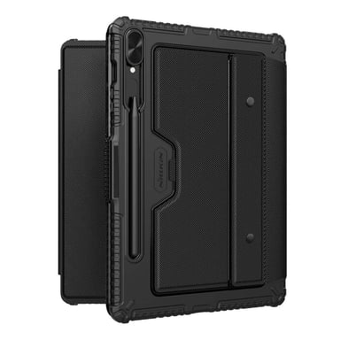 Étui Clavier Bumper pour Galaxy Tab S9 Plus Rétroéclairé Antichoc Noir