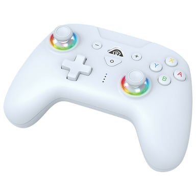 Manette sans fil Subsonic Led Controller Bluetooth pour Nintendo Switch Blanc