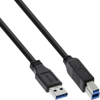 InLine 35305 câble USB 0,5 m USB A USB B Noir