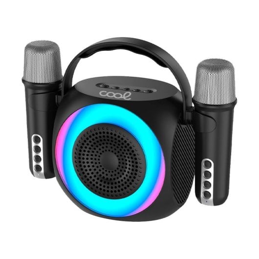 Cool Mini Karaoke Party Altavoz Bluetooth Portátil + 2 Micrófonos Neuf