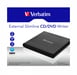 Verbatim External Slimline CD/DVD Writer lecteur de disques optiques DVD±RW Noir