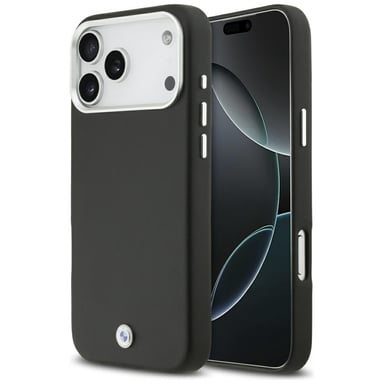 Étui BMW Sign Full Wrapped Metal MagSafe pour iPhone 17 Pro Max, noir
