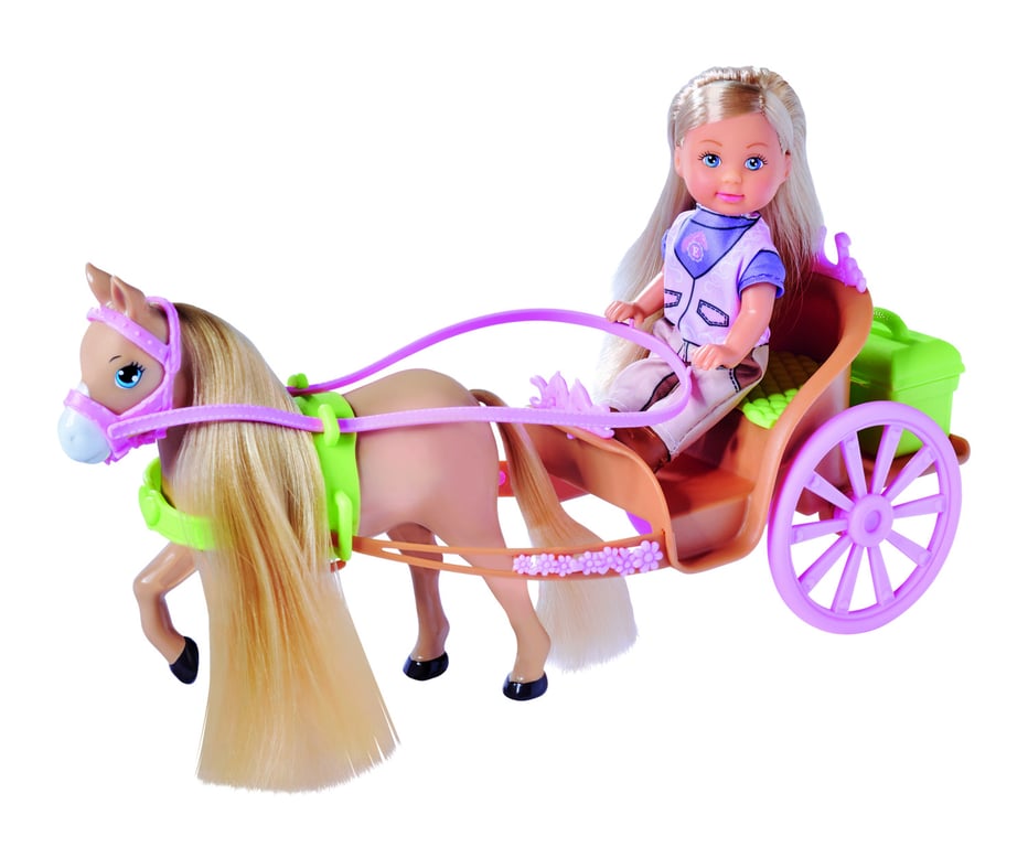 Set Poupée STEFFI LOVE Evi – Calèche et Cheval avec Accessoires Inclus - vue 4