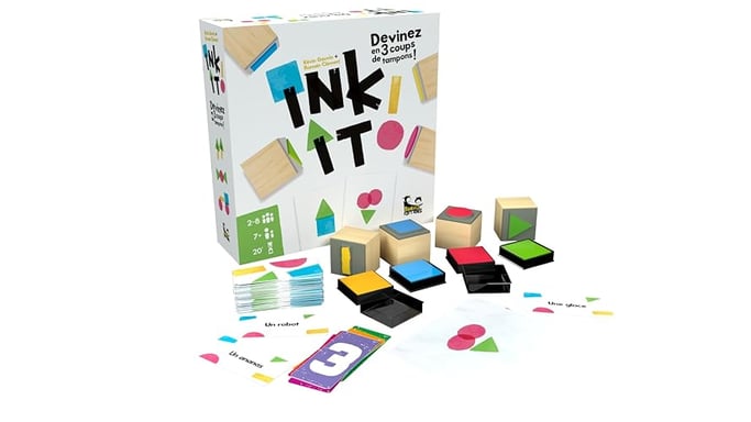 Ink IT - Jeu de société coopératif - de 2 à 8 Joueurs - créativité et Imagination - dès 7 Ans - Jeu d'ambiance - Bankiiiz - Blackrock Games, Rouge, Bleu, Vert, Jaune