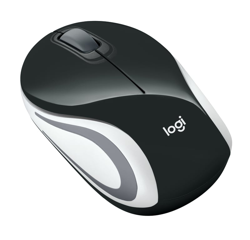 LOGITECH - Mini ratón óptico inalámbrico M187 - Negro