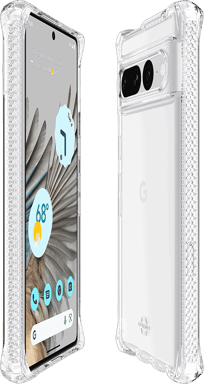 Google Pixel 7Pro Spectrum Clear R 100% plastica riciclata Clear Itskins guscio rigido rinforzato