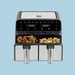 TM Electron TMPFR 200 friteuse Double 8 L Autonome 1700 W Friteuse d'air chaud Noir, Acier inoxydable