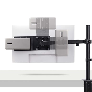 StarTech.com Soporte Bracket de Montaje VESA Compatible con 75x75/100x100 para NUC/Thin Client/Docking Stations - Soporte VESA para Mini PC