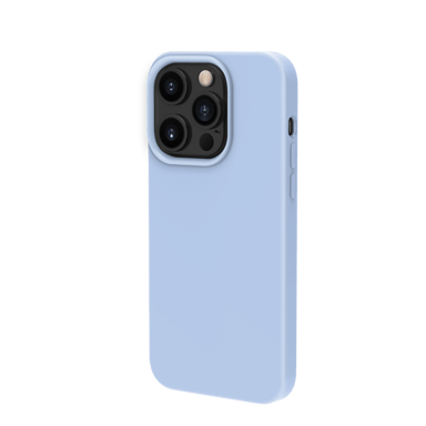 Funda antigolpes de gel de silicona suave para Apple iPhone 13 Pro, azul lila