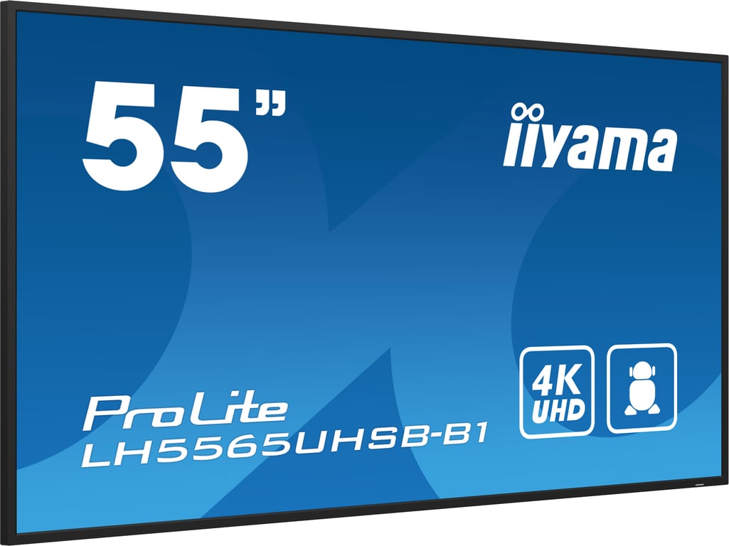 iiyama ProLite LH5565UHSB B1 Classe de diagonale 55 54.6 visualisable écran LCD rétro éclairé par LED signalisation numérique Android 4K UHD 3840 x 2160 - vue 5