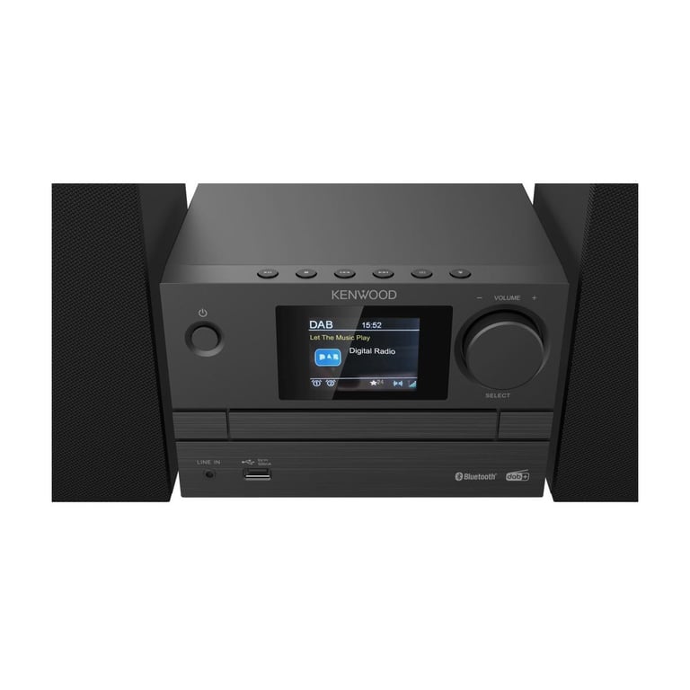 Chaîne Hi-Fi Micro Kenwood M-525DAB – Lecteur CD, USB, DAB+, Bluetooth, 2x7W RMS - vue 2