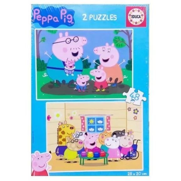 Puzzle EDUCA Peppa Pig 2 x 48 pièces - vue 6