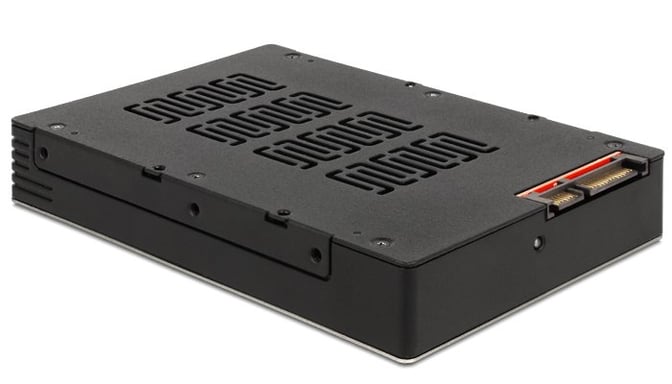 DeLOCK 47224 caja para disco duro externo Negro 2.5''