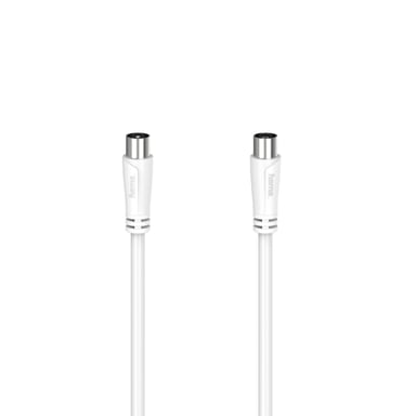 Hama 00205047 câble coaxial 5 m Blanc