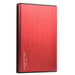 HEDEN Boîtier Disque Dur 2,5 '' en Aluminum, Boîtier Externe Portable USB3.0 vers SATA pour Une Conception sans Outil HDD/SSD de 7 mm / 9,5 mm, Prise en Charge Maximale de 4 to,Rouge
