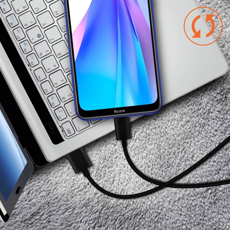 Xiaomi Câble USB vers USB type C Charge et Synchronisation 1m Original Noir - vue 5