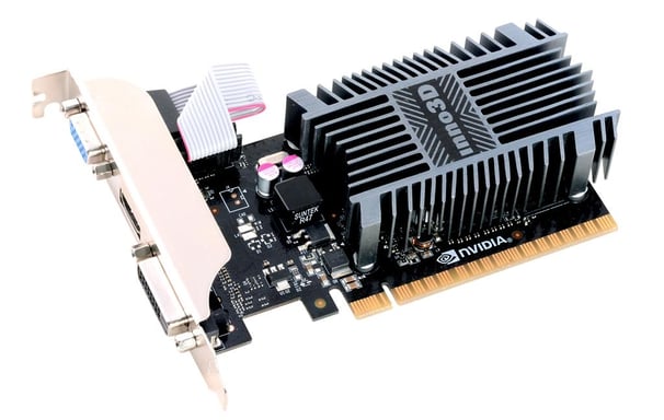 Inno3D N710-1SDV-E3BX Scheda grafica NVIDIA GeForce GT 710 2 Go GDDR3
