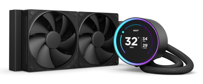 NZXT Kraken Elite 240 Procesador Sistema de refrigeración líquida todo en uno 12 cm Negro 1 pieza(s)