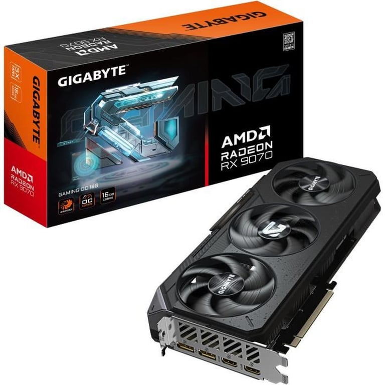Carte graphique GIGABYTE Radeon RX 9070 GAMING OC