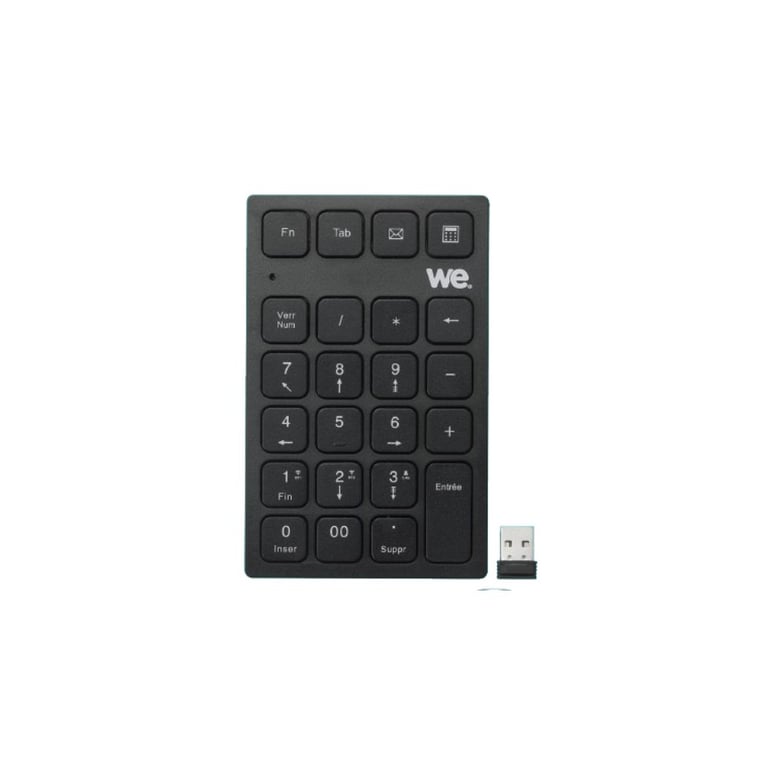 Pavé numérique sans fil WE 2.GHz + BT avec 2 touches multimédia 442x163x33mm Neuf